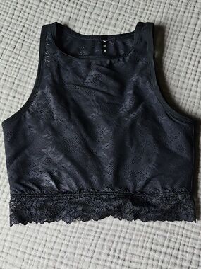 Savage X Fenty Black Lace Race Bra